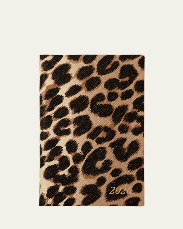 Panama Leopard-Print Leather 2026 Weekly Agenda